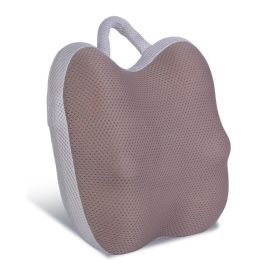 1Pc Shiatsu Back And Waist Massager With Heat Cordless Rechargeable Kneading Lower Back Massage Pillow Portable Lumbar Massager For Home Car Offi (Option: Grey Brown)